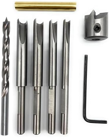 Dropfree 7Pcs Pen Trimmer Kit Pen Trimming System Mill Trimmer Set, Cutting Sleeve Adapter Hex Key Wrench Spare Parts Accessories
