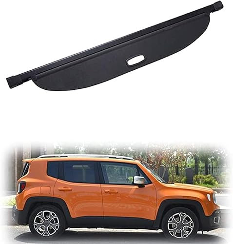 ZzYyyJie FüR Jeep Renegade 2016 2017 2018 2019 Auto Hintere Kofferraum Hutablage, Hintere Kofferraum Hutablage