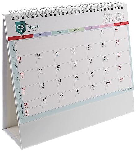 SEWACC Tischkalender Monatskalender Freistehender Kalender Für Büro Und Haushalt Notizkalender Zum Ausdrücken Von Persönlichkeit Und Gewohnheiten Kleiner Kalender Für Schreibtisch