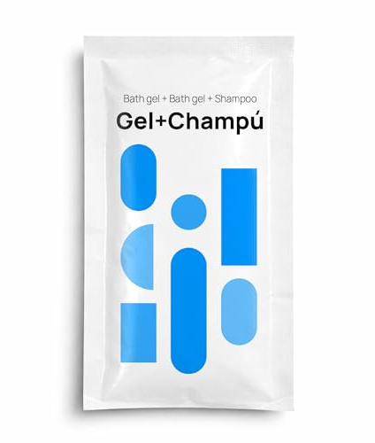 Hostelpak | 1000 x 8 ml | Gel+Shampoo (2-in-1) Sachet | Amenities Hotel