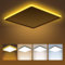 PAZEAU LED Deckenleuchte, 24W Deckenlampe mit Fernbedienung,1800K Nachtlicht, Panel Dimmbar 3000K-6500K, Rund Badlampe Decke KüChenlampen für Wohnzimmer/Kinderzimmer/Schlafzimmer/Flur/Keller