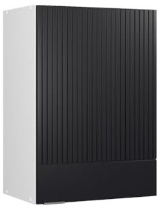 Vicco Hängeschrank Fame-Line, hängender Küchenschrank, Schwarz gestreift, 50 cm