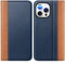 TUCCH Wallet Case for iPhone 16 Pro Max (6.9) 2024 5G, PU Leather Foldable Case with[RFID Blocking][Shockproof TPU][Viewing Stand]Card Holders, Flip Folio Stand Cover for iPhone16 Pro Max, Brown&Blue