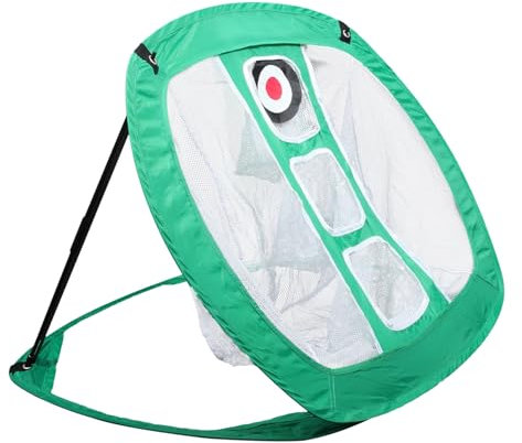 Kisangel Indoor Golf Simulator Tool Lightweight Fiber Chipping Net Practice Golf Tool for Home Use