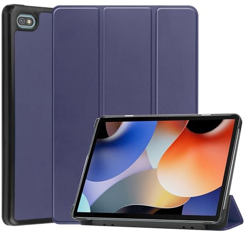 Funda compatible con Teclast M40 Plus/P40HD/P30S, funda delgada con tapa y función atril para tablet Teclast P40 HD/P30S/M40 Plus de 10,1 pulgadas (azul)