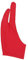 PLAFOPE 2Pcs Artist Two Finger Painting Gloves Curved Sketch Gloves for Drawing S Red Durable Spandex Breathable Design for Tablet Protection and Comfort
