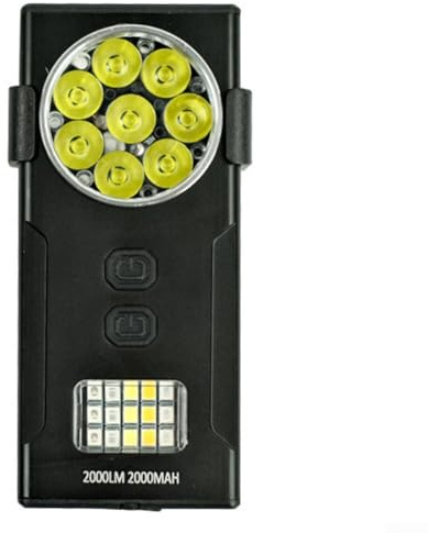 Magnetische LED-Stirnlampe, Typ-C-Aufladung, 2000 Lumen, Taschenlampe mit Hutclip, 10 Beleuchtungsmodi, wasserdicht, Arbeit für Outdoor-Camping, Wandern (D85)
