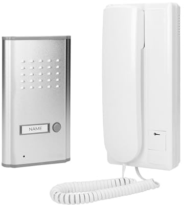 Trano Türsprechanlage 1-Familienhaus Unterputz | 230V AC | 4-Draht | IP44 | Unifon mit Hörer | Direktanschluss E-Öffner