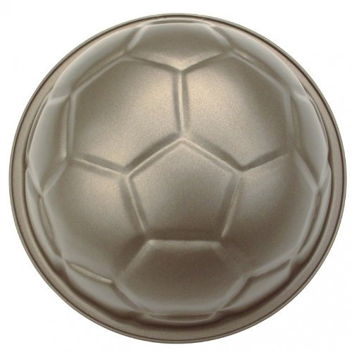 STÄDTER Motivbackform Pepe der Fußball mit Fünfeck, ø 22 cm, für beeindruckende Fußballkuchen, Antihaftbeschichtung, PFAS-frei, mit Ausstechform, Profi-Qualität