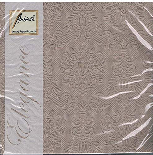 Ambiente - Servietten - Elegance - geprägt - taupe