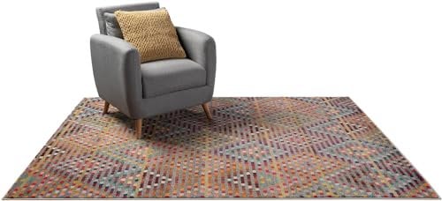 benuta Nest Vintage Teppich Casa - Mehrfarbig 120x170 cm - Teppich für Wohnzimmer, Schlafzimmer und Flur - Pflegeleicht - Fußbodenheizung Geeignet