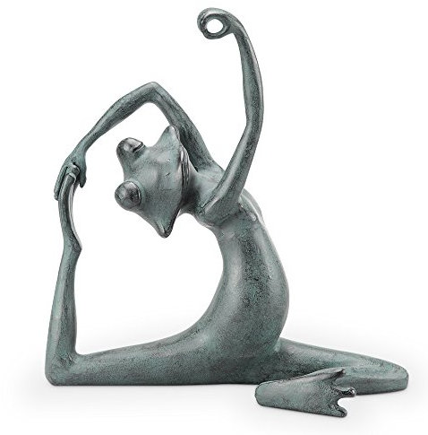 Limber Yoga Frosch Garten Skulptur