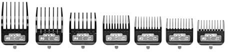 Andis BG-Serie Premium Metall-Clip-Kamm-Set | Scharfe Schneidklingen, langlebige Leistung, 7 verschiedene Größen
