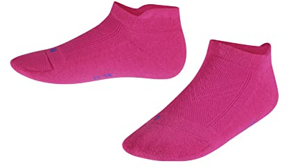FALKE Unisex Kinder Sneakersocken Cool Kick Sneaker K Sn weich atmungsaktiv schnelltrocknend kurz einfarbig 1 Paar, Rosa Gloss 8550, 35-38