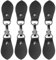 Healifty 4Pcs Leder Snap Buckles Ledermantel Knebelknöpfe Annähen Leder Nähen Schnallen Diy Kleidung Strickjacke Druckknöpfe Verschlüsse