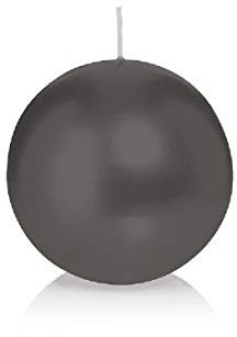 Kugelkerzen Grau 80 mm, Inhalt 6 Stück
