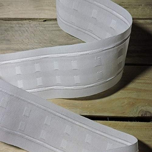 LAS TELAS ... Cinta Cortina Fruncir de Poliéster, 6,50 cm. 10 Mtrs.