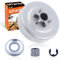 Mtanlo Tambour d'Embrayage pour Stihl MS171 MS181 MS211 Pièces de Rechange pour Tronçonneuse, Kit de Tambour d'Embrayage à Pignon 3/8 - 6T avec E-clip Roulement à Aiguilles Rondelle