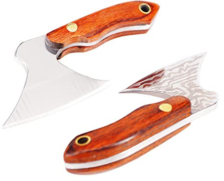 Box Cutters Keychain Mini Tools, Eastern Delights 2 Inches Hatchet EDC Cutting Package Outdoor Tool, 2 Pcs Set