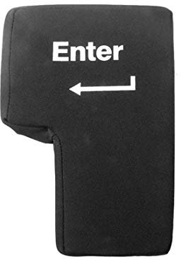 Enter Key Pillow, Big USB Enter Button Stressabbau Entlüftungswerkzeuge, Desktop Nap Kissen Dekompression Spielzeug Handwerkzeug für Home Office Computer Laptop