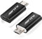 Micro to USB C Cable Adapter [2 Pack] - Connector, Converter for USB and Micro USB Devices