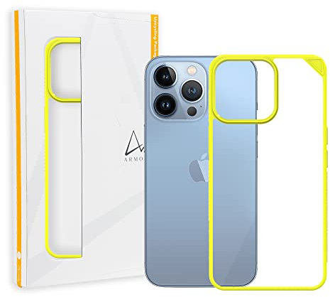 ARMOR Signature Case for iPhone 13 Pro Max (Neon Yellow with Orange Tape)