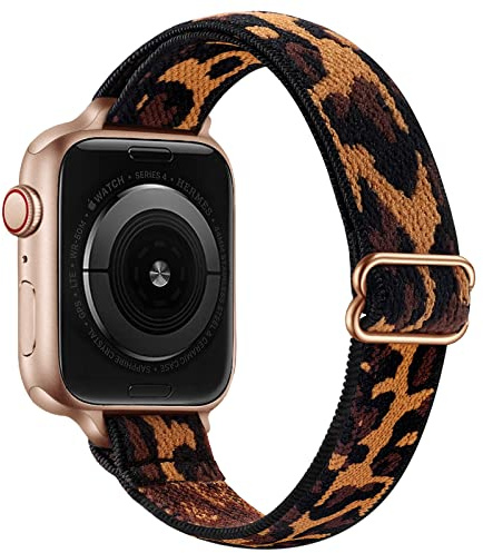 SICCIDEN Schlankes, dehnbares Solo-Loop-Armband, kompatibel mit Apple Watch, 41 mm, 40 mm, 38 mm, 49 mm, 45 mm, 44 mm, 42 mm, elastisches Nylon-Armband für iWatch Ultra SE2, SE, Serie 8, 7, 6, 5, 4, 3