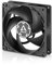 ARCTIC P9 Silent - Ventilateur PC, Ventilateur de boîtier ultra silencieux de 80 mm optimisé pour la pression statique, Moteur de ventilateur quasiment silencieux, 1900 rpm - Noir
