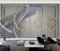 Papel Pintado Dormitorio 3D Marco De Puerta De Escalera Tallada En Oro No Tejida 3D Fotomurales Decorativos Pared