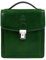 Time Resistance Leather Small Briefcase for Men - Green Crossbody Bag
