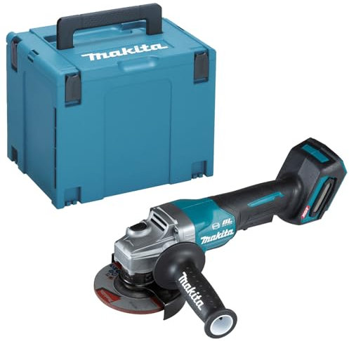 Makita GA012GZ01 40V Max Li-ion XGT Brushless 115mm Angle Grinder Supplied in a Makpac Case - Batteries and Charger Not Included