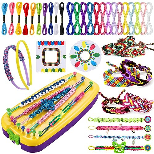 Ophy Freundschaftsarmband Selber Machen, Kunst und Handwerk für Kinder Alter 6-12 Freundschaft Armband Herstellung Bausatz für Mädchen Spielzeug Geschenk für 6 7 8 9 10 11 12 Jahre