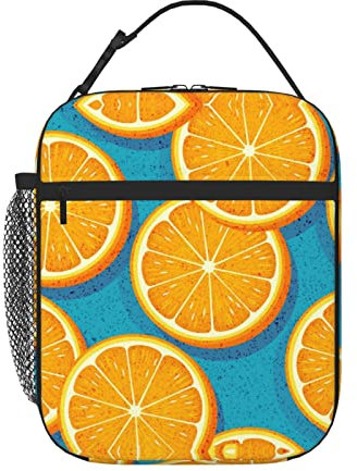 Isolierte Lunchbox, Kühltasche für Damen/Herren, mit frischem Orange