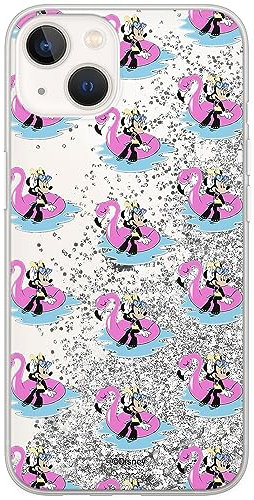 ERT GROUP mobile phone case for Apple Iphone 13 MINI original and officially Licensed Disney pattern Minnie 023 optimally adapted to the mobile phone, with glitter overflow effect