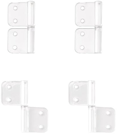 INCREWAY Lot de 10 charnières en plastique transparent amovibles et réglables en acrylique à 360 degrés pour piano, travaux manuels, meubles