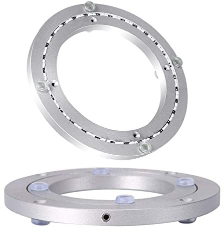 HJRHZM Silbernes Plattenspieler-Basislager – 15 mm dick, rutschfestes Fußpolster, stabil und fest, stark tragend, 12 Zoll, 16 Zoll, 20 Zoll, 24 Zoll, 32 Zoll, Drehteller-Drehplattenbasis, für Essti