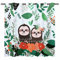 YUANZU Faultier Vorhänge Kinder Blume Tropisch Natur Ösen Gardinen mit Blickdichte Vorhang Kälteschutz Blackout Curtain Kinderzimmer Schlafzimmer Verdunkelung Fenster, 2 Stück, H 160 x B 132 cm