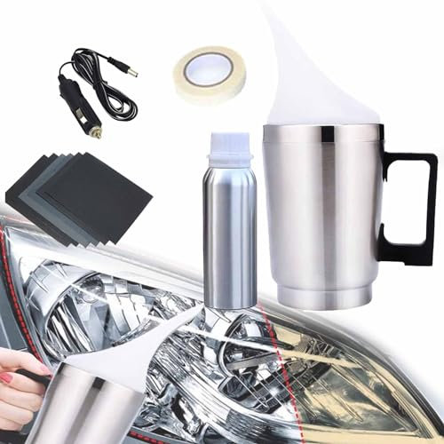 Vapor Headlight Restoration Kit, Auto Headlight Vapor Renovation Kit, Atomizing Cup Headlight Vapor Renovation Tool, Car Headlight Lens Polish Repair Tool, Remove Yellowing/Scratches/Oxidation (1pcs)