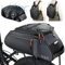 WOTOW Sacoche de Porte-Bagages arrière pour vélo avec Housse de Pluie - Grand Sac de Coffre étanche entièrement réfléchissant de 10 L