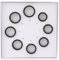 Intelligentes Ringgrößen-Set, 8-teilig, 6–13, Alle Größen, Kunststoff-Gesundheitsringmodell für AIZO-Ring, Oura-Ring und Andere Ringe, Auswahl der Am Besten Geeigneten Größe