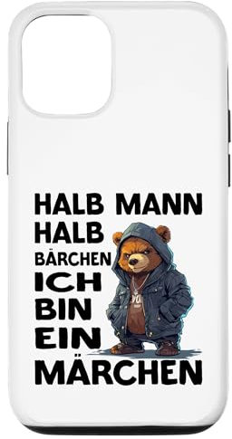 Hülle für iPhone 14 Halb Mann halb Bärchen | Bonus Papa | Papabär