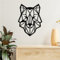 Wolf Metall Schilder, Metall Wolfskopf Dekor, Wolf Wandkunst, Wolf Metall Kunst Wand Skulpturen für Wohnzimmer Schlafzimmer Büro Einweihung