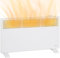 HOMCOM Portable Panel Heater, 1500W Electric Space Heater with Adjustable Temperate, Overheat Protection, for Home Office Bedroom, White