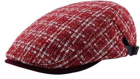 KeepSa Baumwolle Herren Schirmmütze Schiebermütze Chirmmütze Gatsby Newsboy Flatcap Baskenmütze