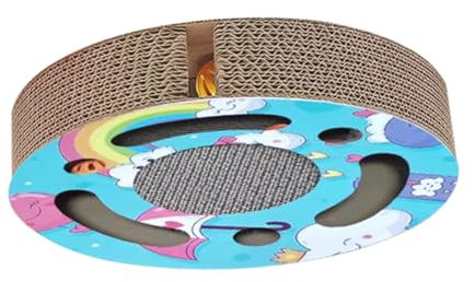BESPORTBLE Cat Scratching Board Corrugated Scratcher for Self-diversion Skin-friendly Design for Kittens and Cats for Indoor Play and Furniture