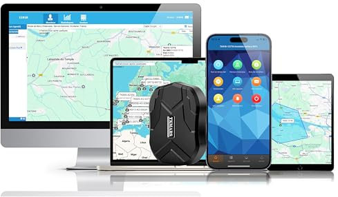TKMARS GPS Tracker Auto GPS Tracker Ohne ABO IP65 Wasserdicht,Starker Magnet,90 Tage Standby-Zeit,5000MAH