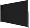 home&Trends Seitenmarkise 280 g/㎡ Polyester ausziehbar Sichtschutz Markisen, Windschutz & Sonnenschutz für Balkon, Garten, Terrasse Stahl oder Aluminium (Anthrazit, 200 x 300 cm Stahl)