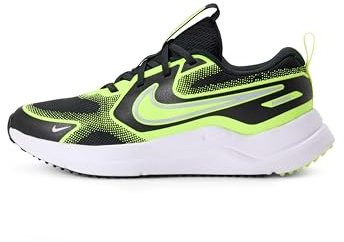 Nike Kids Cosmic Runner (Gs) Running Shoes, Black/Wolf Grey/Volt, 4.5