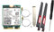 Peowuieu WiFi 7 BE200 BE200NGW Tarjeta WiFi+2PC 10DB Antena BT 5.4 802.11AX Tri-Band M.2 NGFF Adaptador de Red InaláMbrico para Win10/11