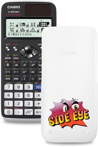 Casio FX-991DE X ClassWiz Schulrechner mit Jugendwort Goofy (Side Eye Rot)